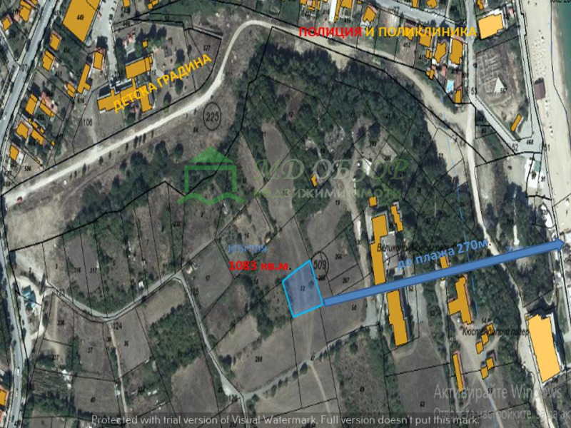 Продава ПАРЦЕЛ, гр. Обзор, област Бургас