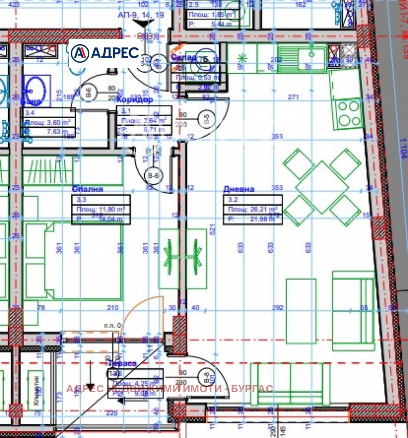 Продава 2-СТАЕН, гр. Бургас, област Бургас, снимка 1 - Aпартаменти - 47617468