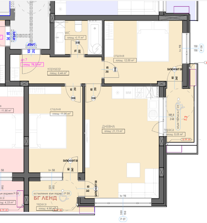 Satılık  2 yatak odası Stara Zagora , Jeleznik - centar , 106 metrekare | 55965375 - görüntü [3]