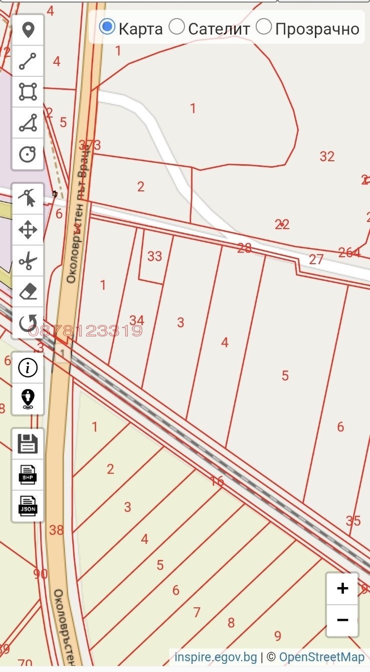 Продава ПАРЦЕЛ, гр. Враца, Промишлена зона - Изток, снимка 7 - Парцели - 53559202