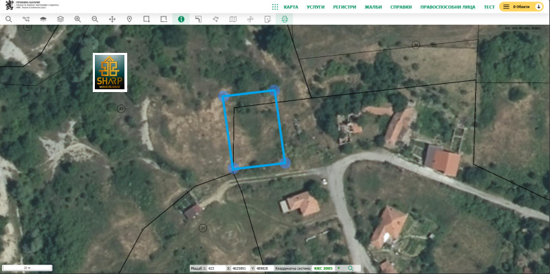 Продава ПАРЦЕЛ в област Кърджали, с. Минзухар - 640 кв.м / 25 000 € » 48 895.75 лв., ШАРП МГ