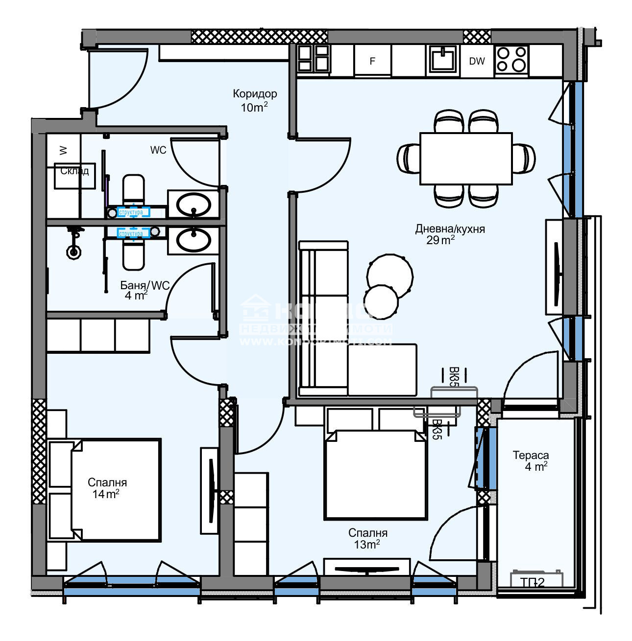 Продава 3-СТАЕН, гр. Пловдив, Кършияка, снимка 2 - Апартаменти - 49956557