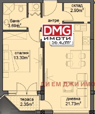 En venta  1 dormitorio Sofia , Levski G , 66 metros cuadrados | 24191610 - imagen [2]