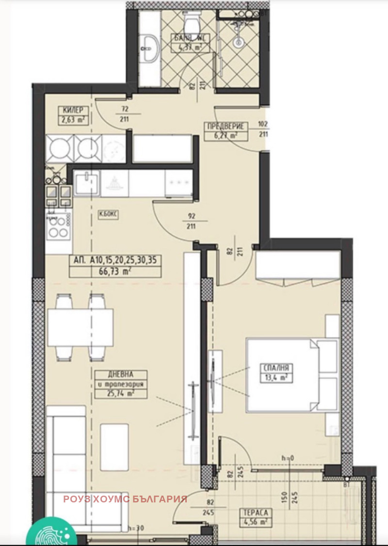 Продава 2-СТАЕН, гр. Пловдив, Христо Смирненски, снимка 4 - Апартаменти - 52278413
