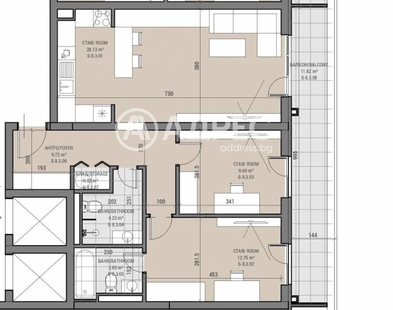 À venda  2 quartos Sofia , Ovtcha kupel , 115 m² | 84304322 - imagem [2]