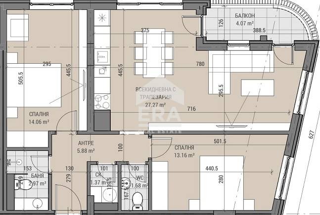 Myytävänä  2 makuuhuonetta Sofia , Ljulin 6 , 100 neliömetriä | 26809164 - kuva [7]