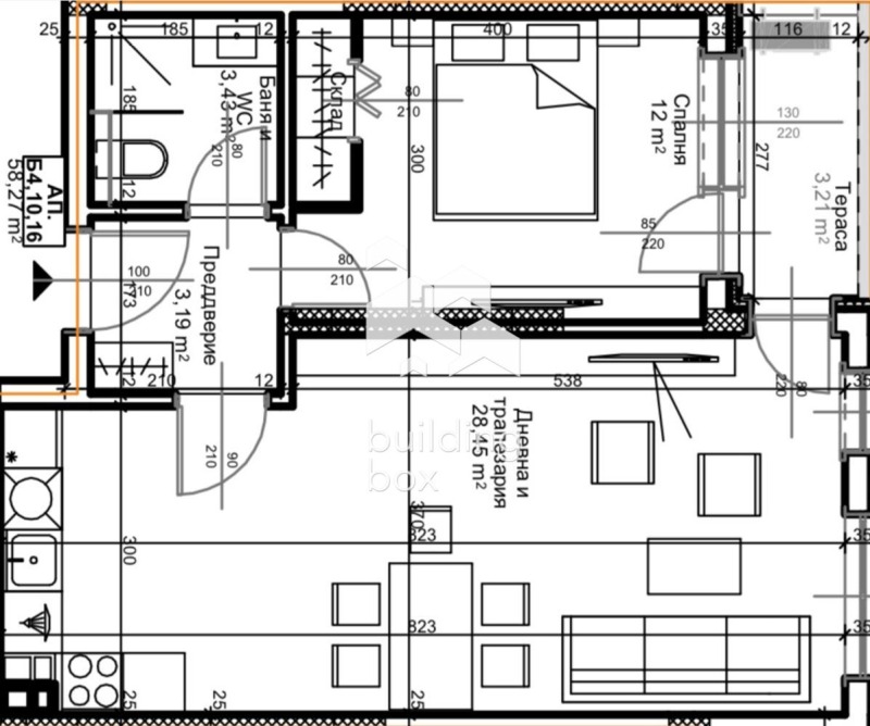 Till salu  1 sovrum Plovdiv , Ostromila , 68 kvm | 47137700 - bild [7]