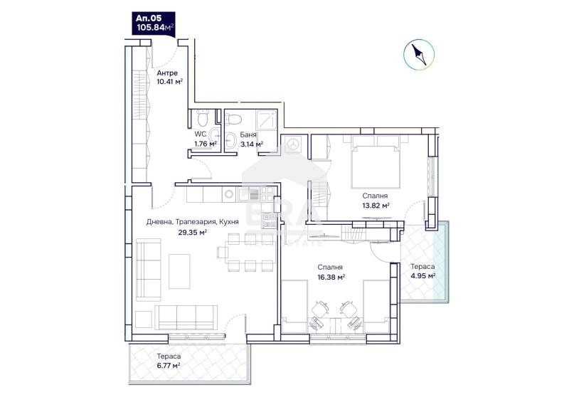 En venta  2 dormitorios Sofia , Boyana , 120 metros cuadrados | 19775433 - imagen [5]