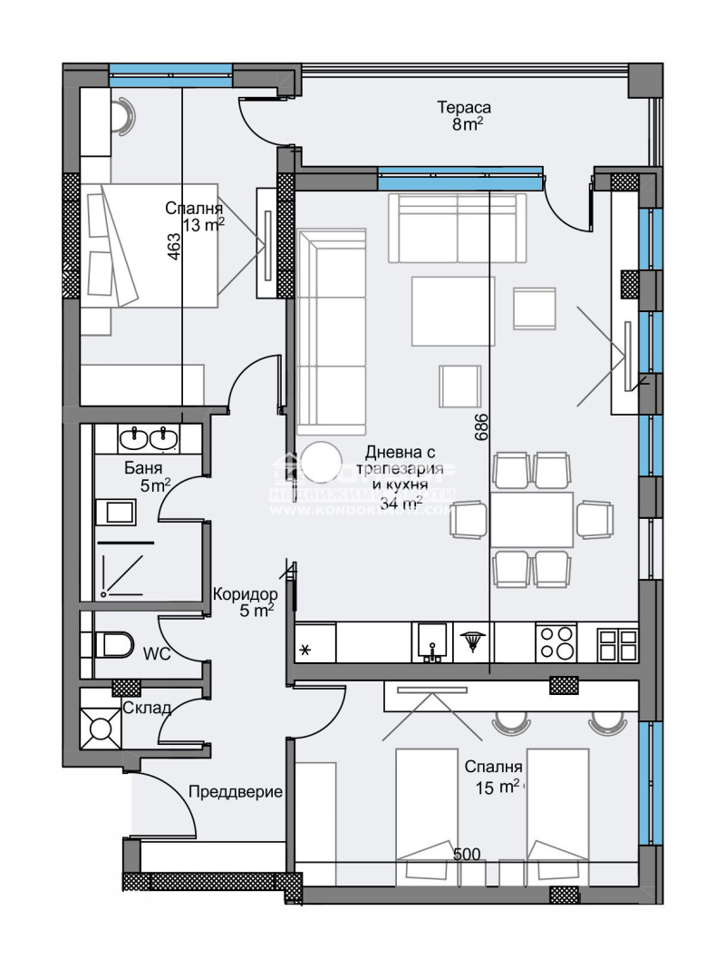 Na sprzedaż  2 sypialnie Plowdiw , Karszijaka , 128 mkw | 97954404 - obraz [17]