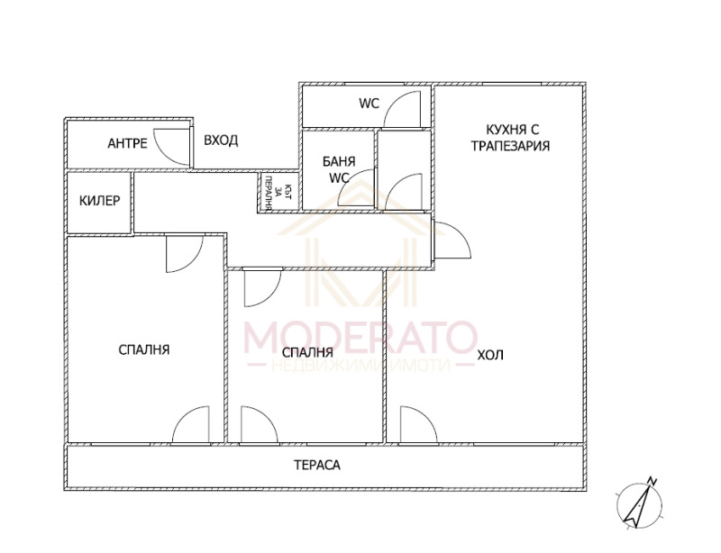 Продава 3-СТАЕН, гр. Бургас, Център, снимка 5 - Aпартаменти - 47754905