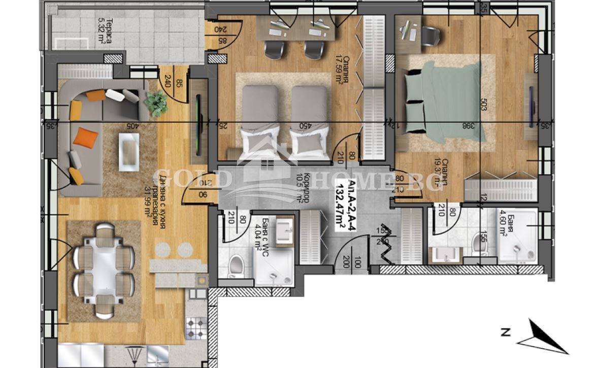 Продава 3-СТАЕН, гр. Пловдив, Отдих и култура, снимка 15 - Апартаменти - 55537709
