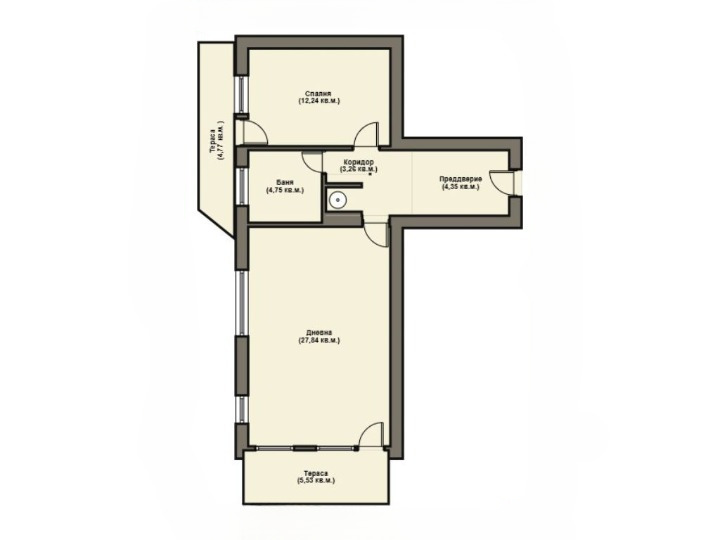 Продава 2-СТАЕН, с. Топола, област Добрич, снимка 4 - Aпартаменти - 48527730