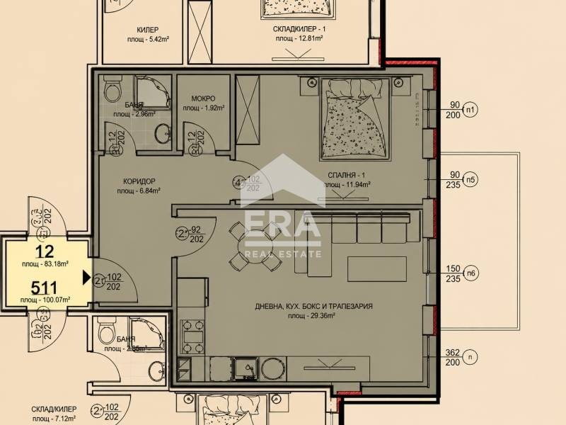 Продава 2-СТАЕН, гр. Хасково, Младежки хълм, снимка 2 - Апартаменти - 55103170