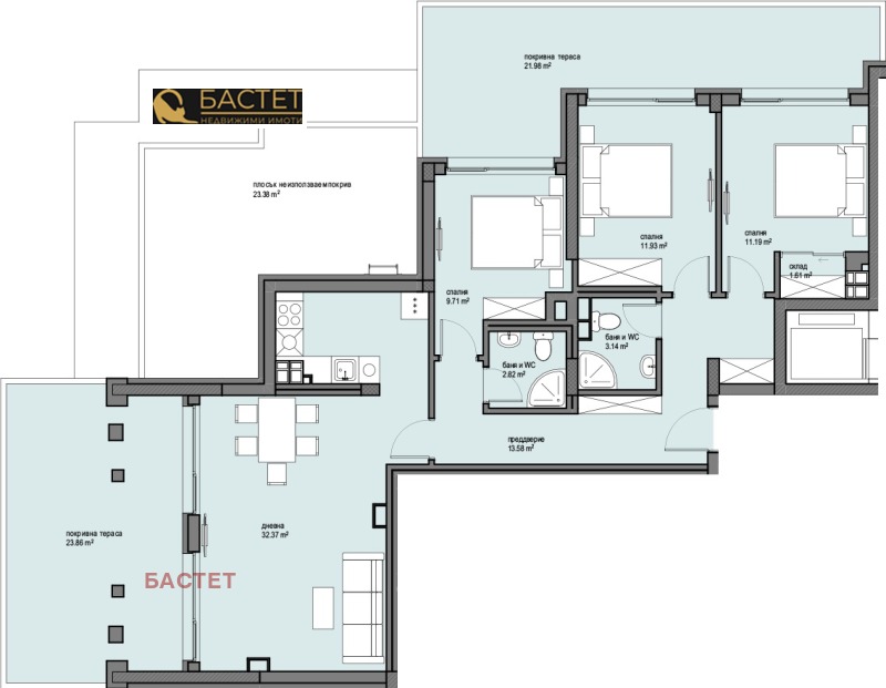 Продава 4-СТАЕН, гр. София, Левски Г, снимка 7 - Апартаменти - 53375901
