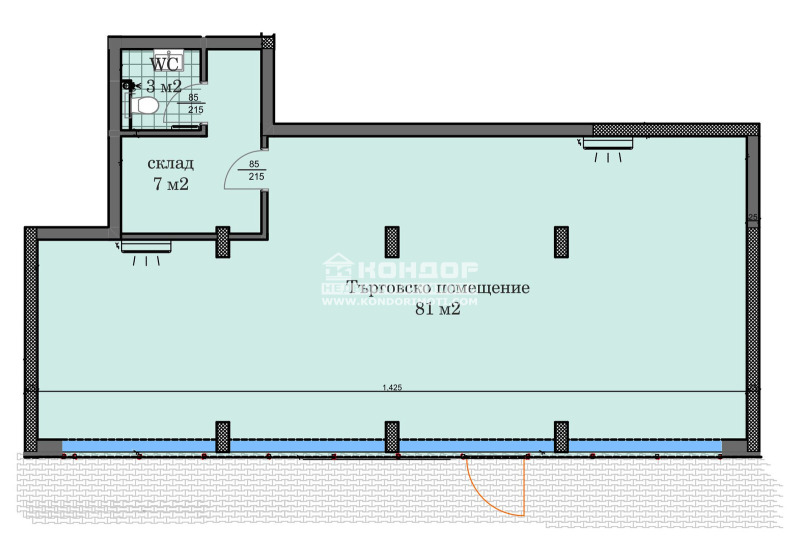 Til salg  Butik Plovdiv , Karshiyaka , 102 kvm | 73017863 - billede [4]