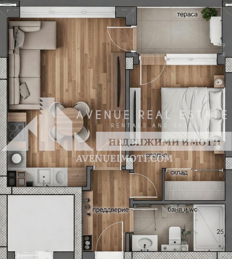 Продава 2-СТАЕН, гр. Пловдив, Тракия, снимка 3 - Апартаменти - 54670087