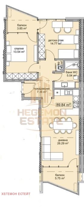 Продава 3-СТАЕН, гр. Варна, м-т Горна Трака