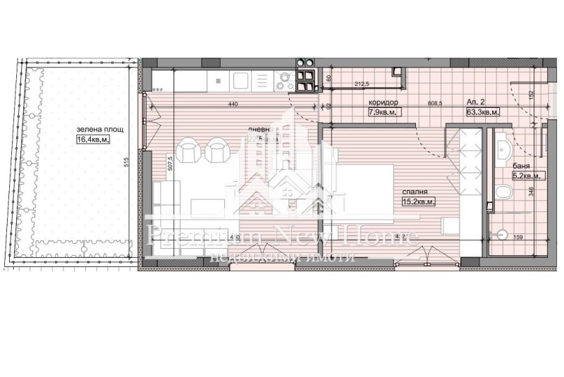 Продаја  1 спаваћа соба Софија , Овча купел , 88 м2 | 22357962 - слика [3]