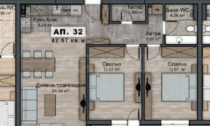 Продава  3-стаен град София , Овча купел 2 , 93 кв.м | 85743426 - изображение [2]