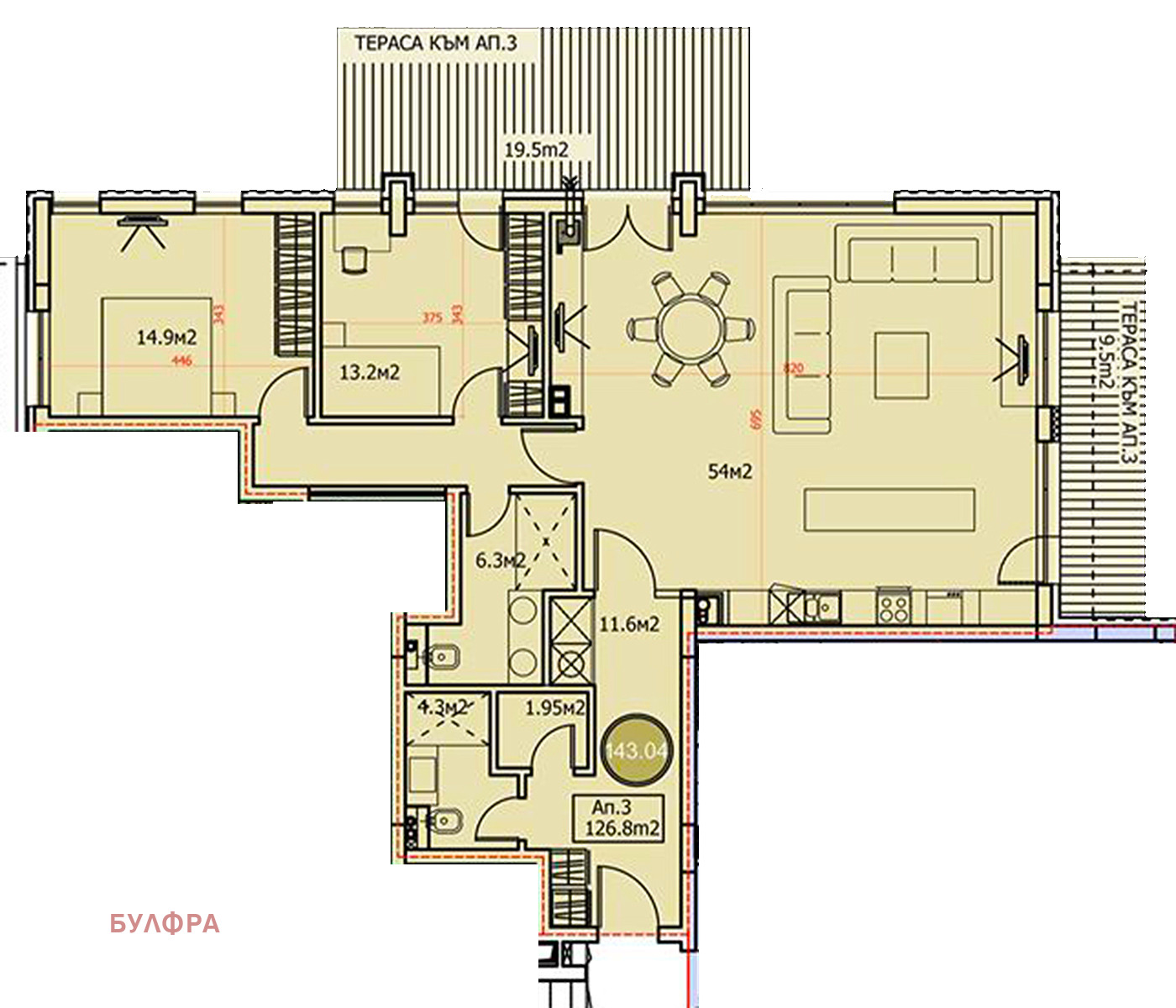 Продава 3-СТАЕН, гр. София, Драгалевци, снимка 15 - Апартаменти - 54280735