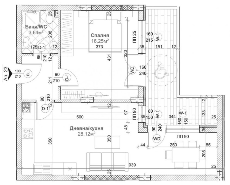 Продава 2-СТАЕН, гр. Варна, Левски 1, снимка 3 - Aпартаменти - 48135054