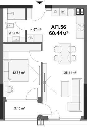 1 dormitorio Ovcha kupel 1, Sofia 2