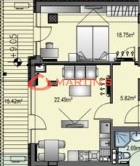 Satılık  1 yatak odası Sofia , Krastova vada , 99 metrekare | 12106992 - görüntü [17]