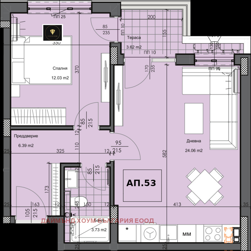 Til salgs  1 soverom Plovdiv , Gagarin , 76 kvm | 26451677 - bilde [2]