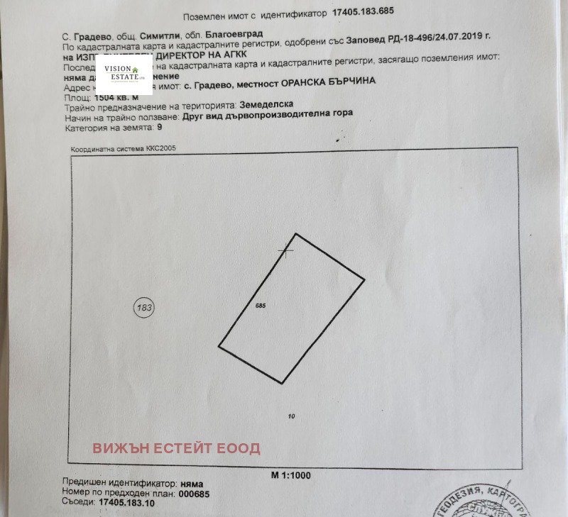 Zu verkaufen  Land region Blagoewgrad , Gradewo , 97 dka | 99739300 - Bild [5]