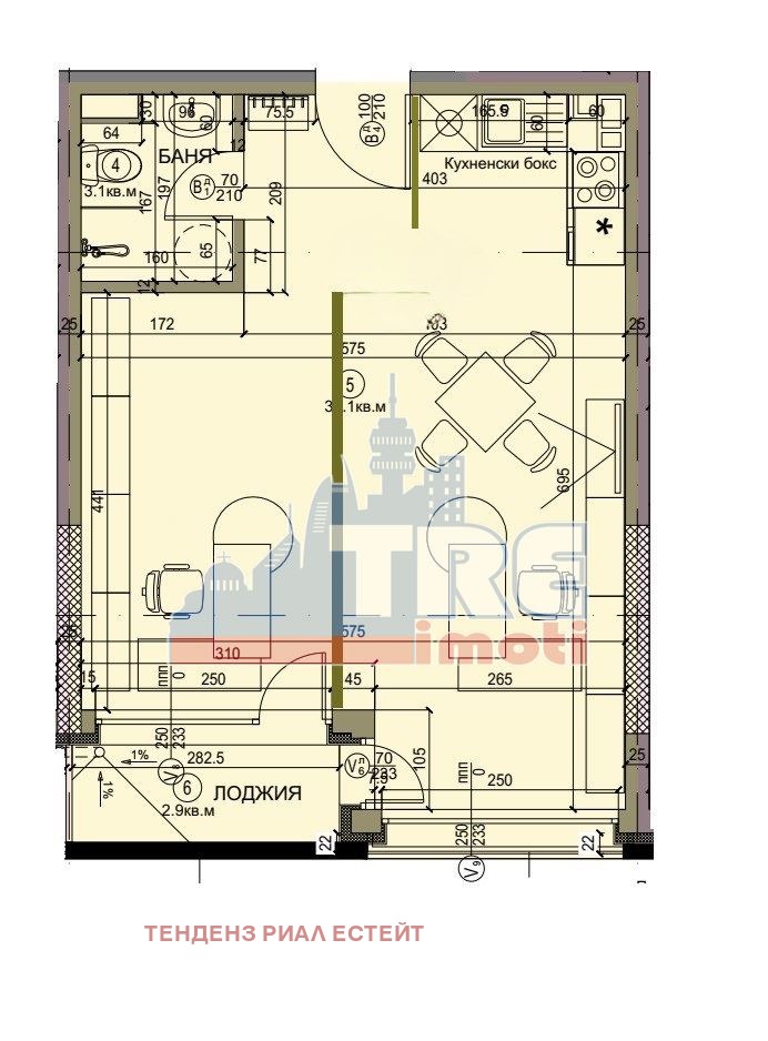 De vânzare  Birou Sofia , Bâcston , 63 mp | 58269615 - imagine [3]