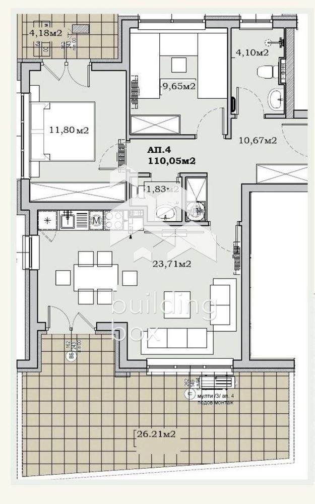 Продава 3-СТАЕН, гр. София, Сухата река, снимка 2 - Апартаменти - 55615919