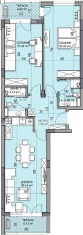 Продава 3-СТАЕН, град Пловдив, Гагарин • 154600 € / 302371.32 лв. • 22961975 5