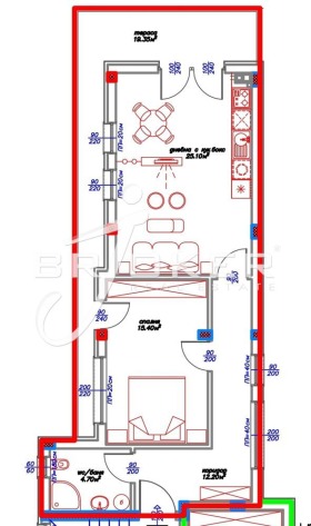 1 dormitorio Tsentar, Kardzhali 1