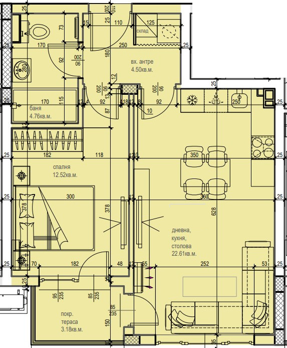 Продава  2-стаен град Пловдив , Южен , 68 кв.м | 31722696 - изображение [2]