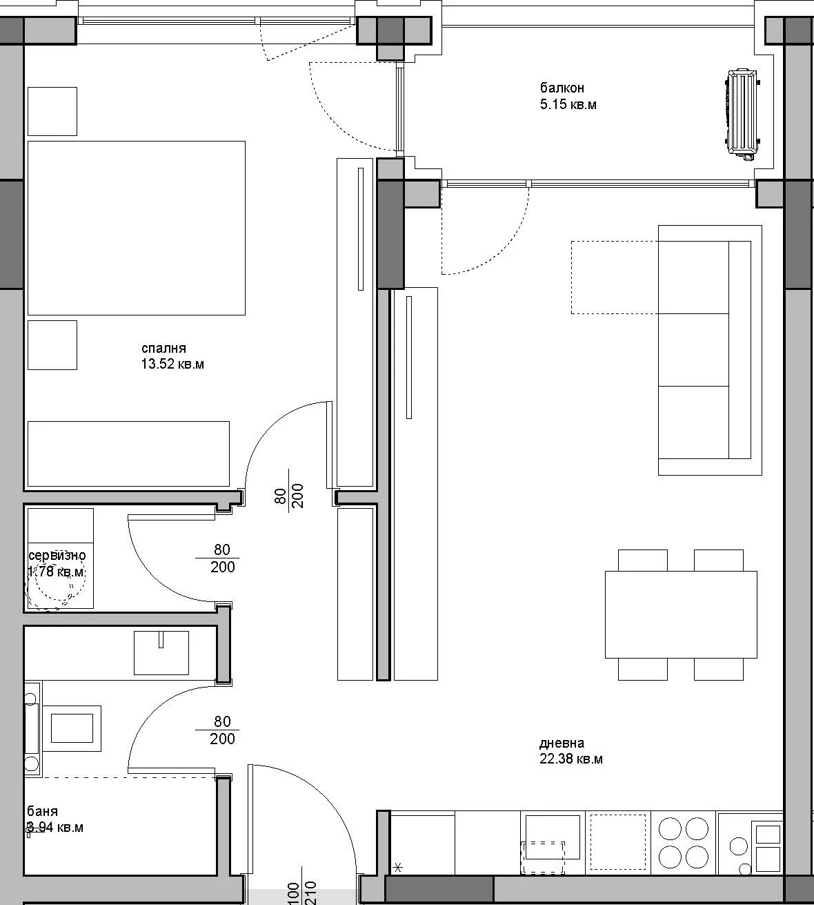 Продава 2-СТАЕН, гр. Варна, Аспарухово, снимка 2 - Апартаменти - 53492929