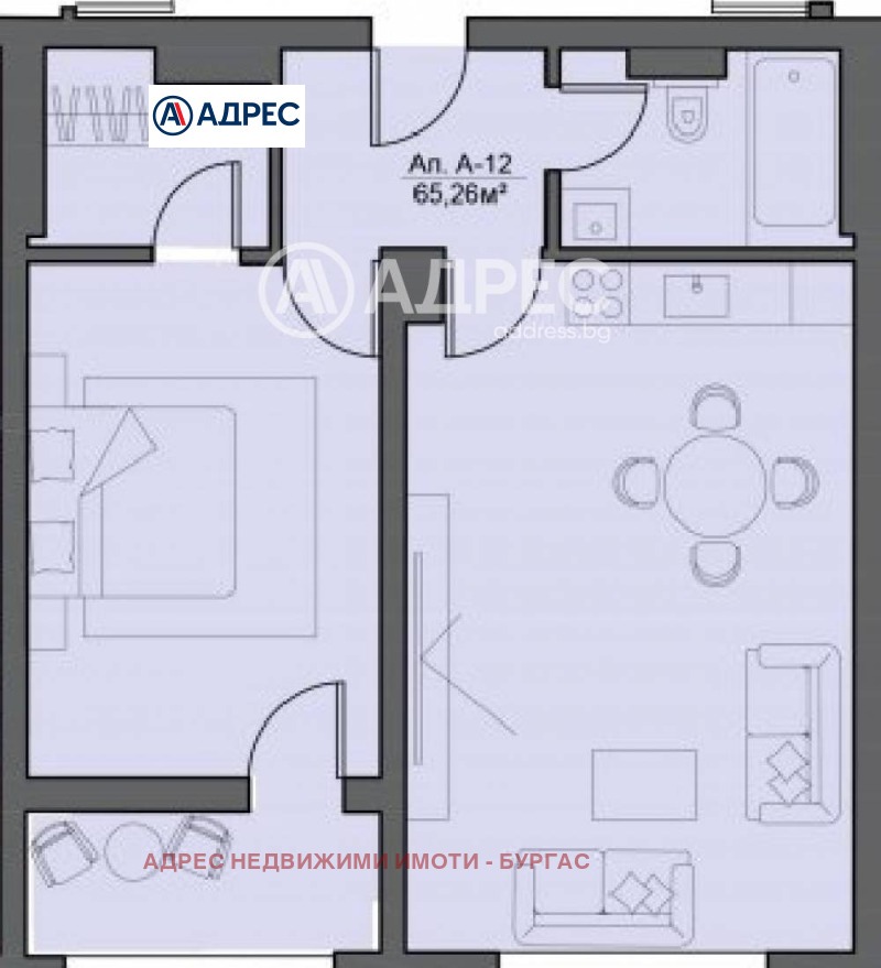 Продава 2-СТАЕН, гр. Бургас, Сарафово, снимка 3 - Aпартаменти - 48046027