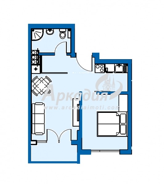 Продаја  1 спаваћа соба Пловдив , Христо Смирненски , 59 м2 | 48490411 - слика [2]