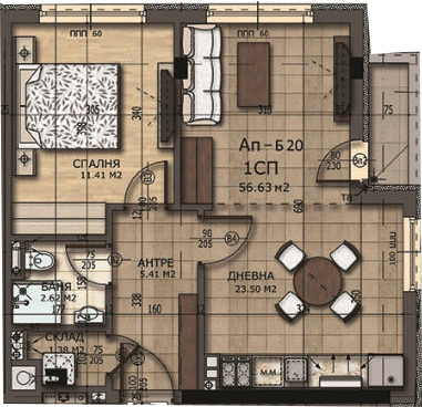 Na prodej  1 ložnice Sofia , Krastova vada , 68 m2 | 26127611 - obraz [6]