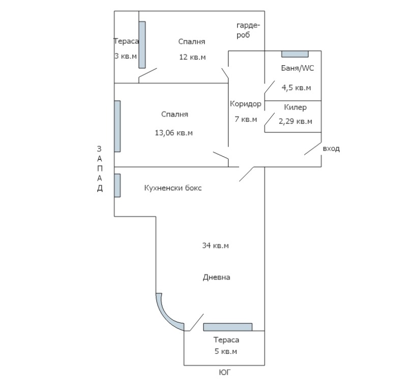 Продава 3-СТАЕН, гр. Варна, м-т Пчелина, снимка 16 - Апартаменти - 52538537