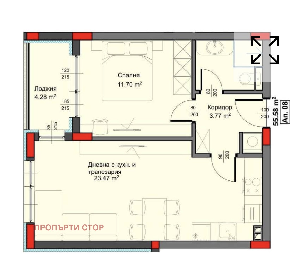 Продава 2-СТАЕН, гр. Варна, Аспарухово, снимка 4 - Апартаменти - 53856063