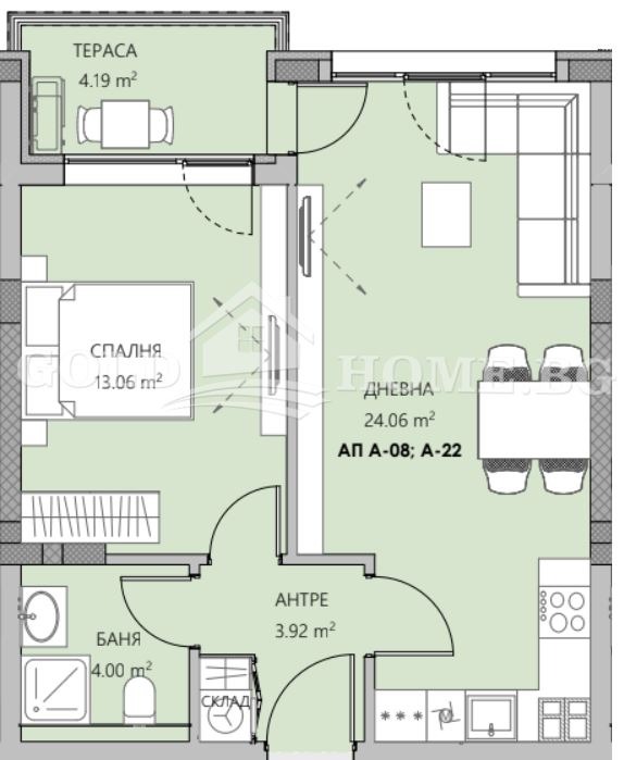 In vendita  1 camera da letto Plovdiv , Ostromila , 48 mq | 30727977 - Immagine [5]