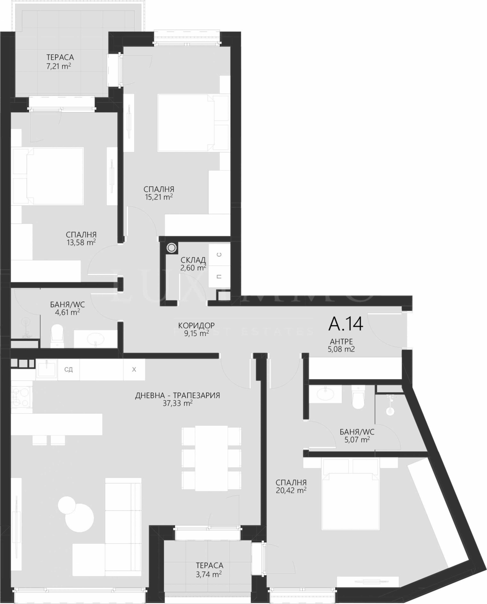 Продава 4-СТАЕН, гр. София, с. Лозен, снимка 2 - Апартаменти - 55847826