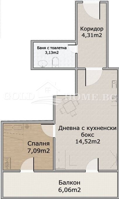 Продава 2-СТАЕН, гр. Пловдив, Кючук Париж, снимка 2 - Aпартаменти - 48691069