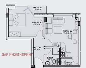 1 bedroom Vitosha, Sofia 1