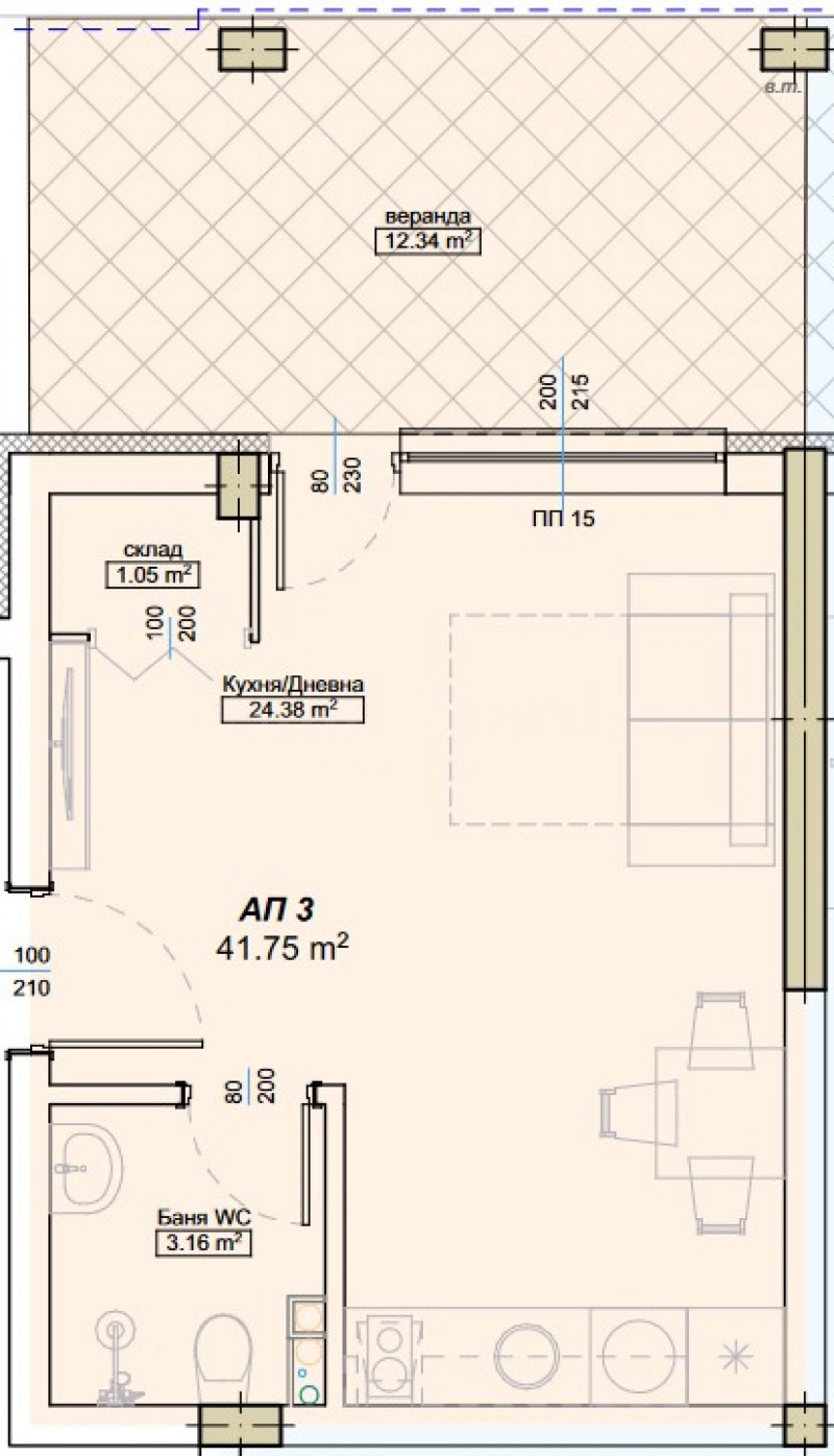 Na sprzedaż  Studio region Burgas , Carewo , 46 mkw | 90409526 - obraz [2]