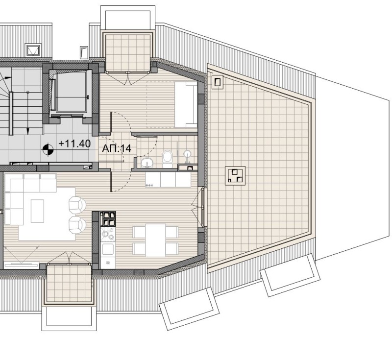 Eladó  1 hálószoba Sofia , Ovcsa kupel , 74 négyzetméter | 91402246 - kép [2]