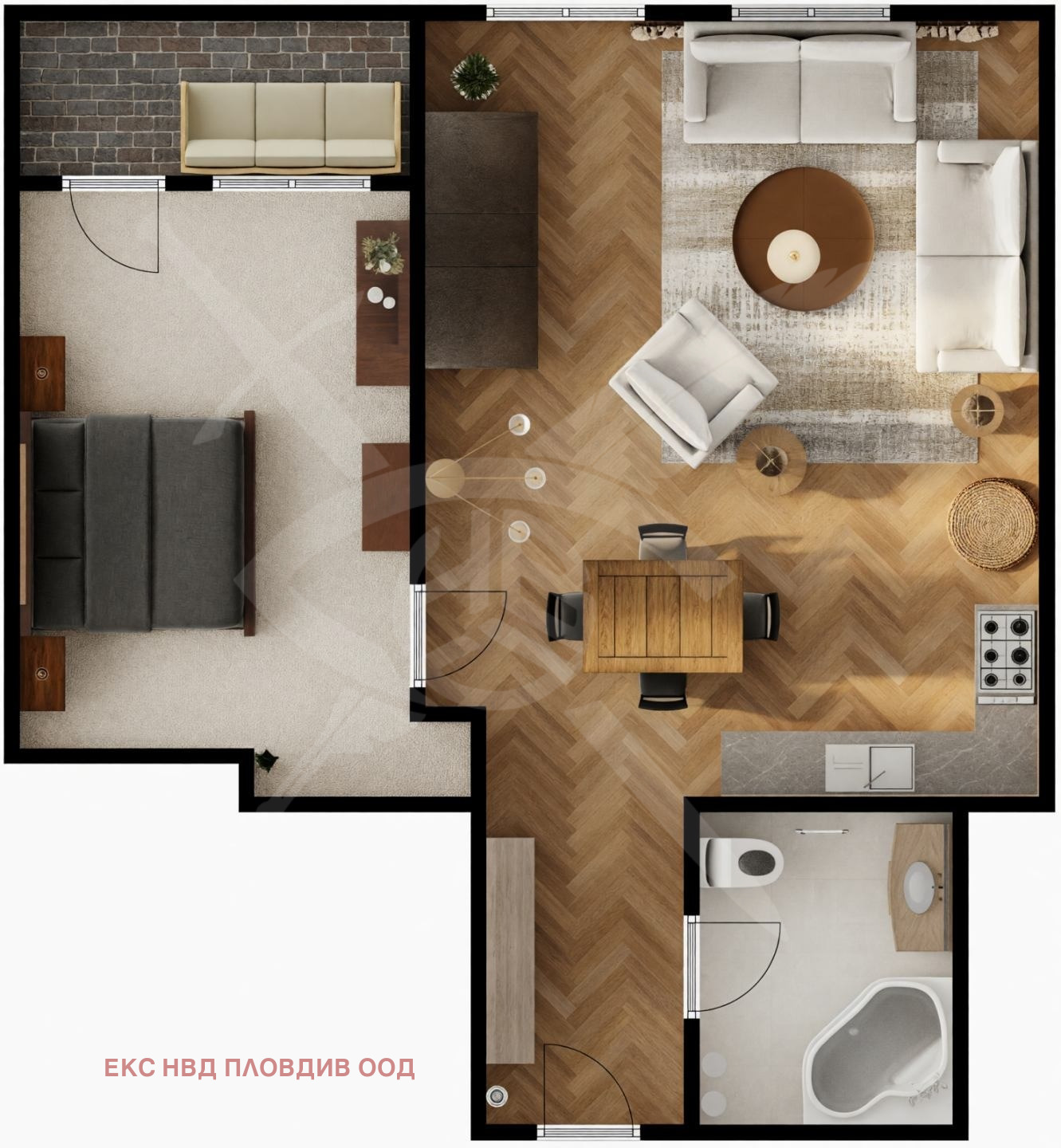 Продава 1-СТАЕН, гр. Пловдив, Христо Смирненски, снимка 3 - Апартаменти - 55620184