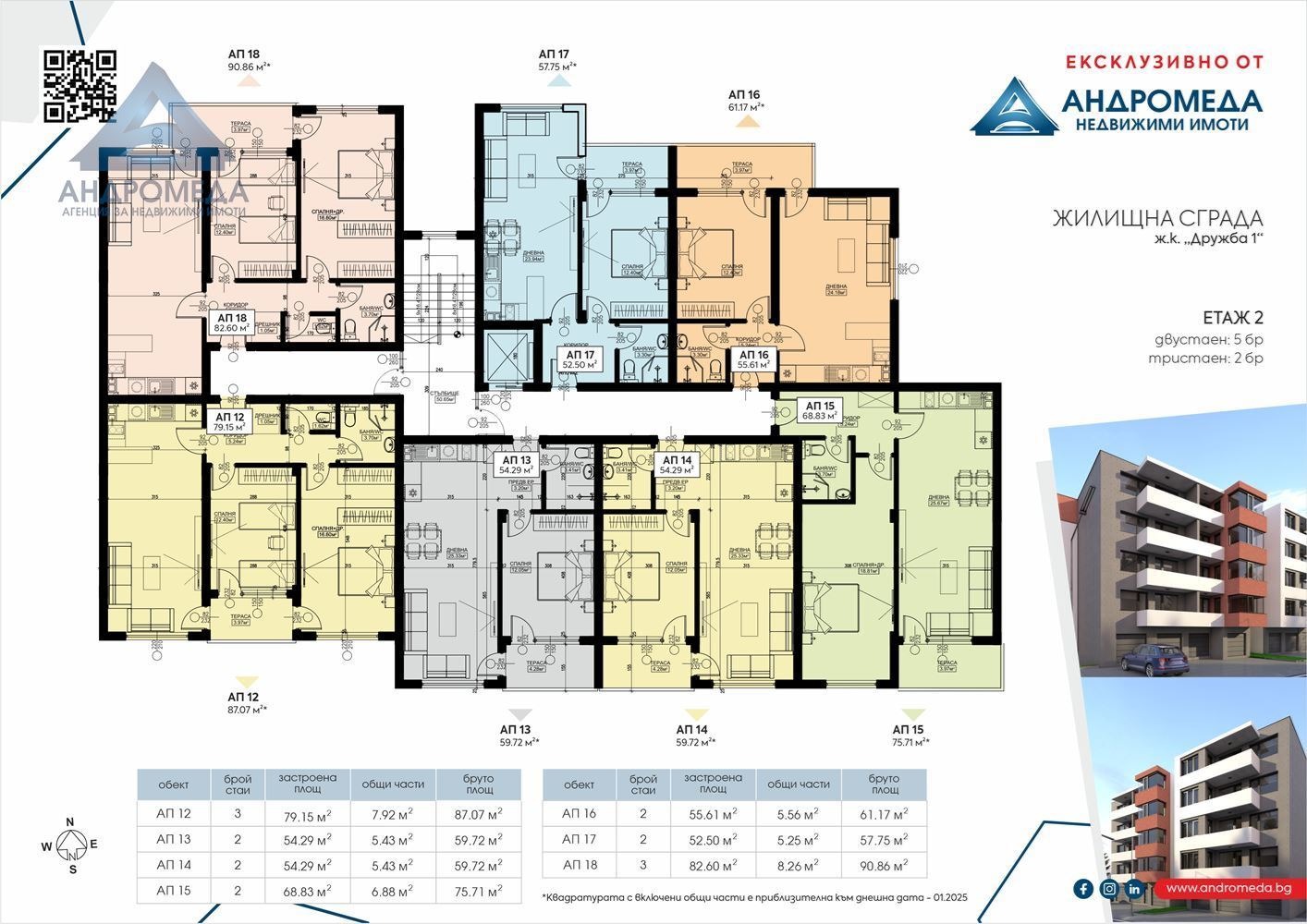 Продава 2-СТАЕН, гр. Плевен, Дружба 1, снимка 2 - Апартаменти - 53175701