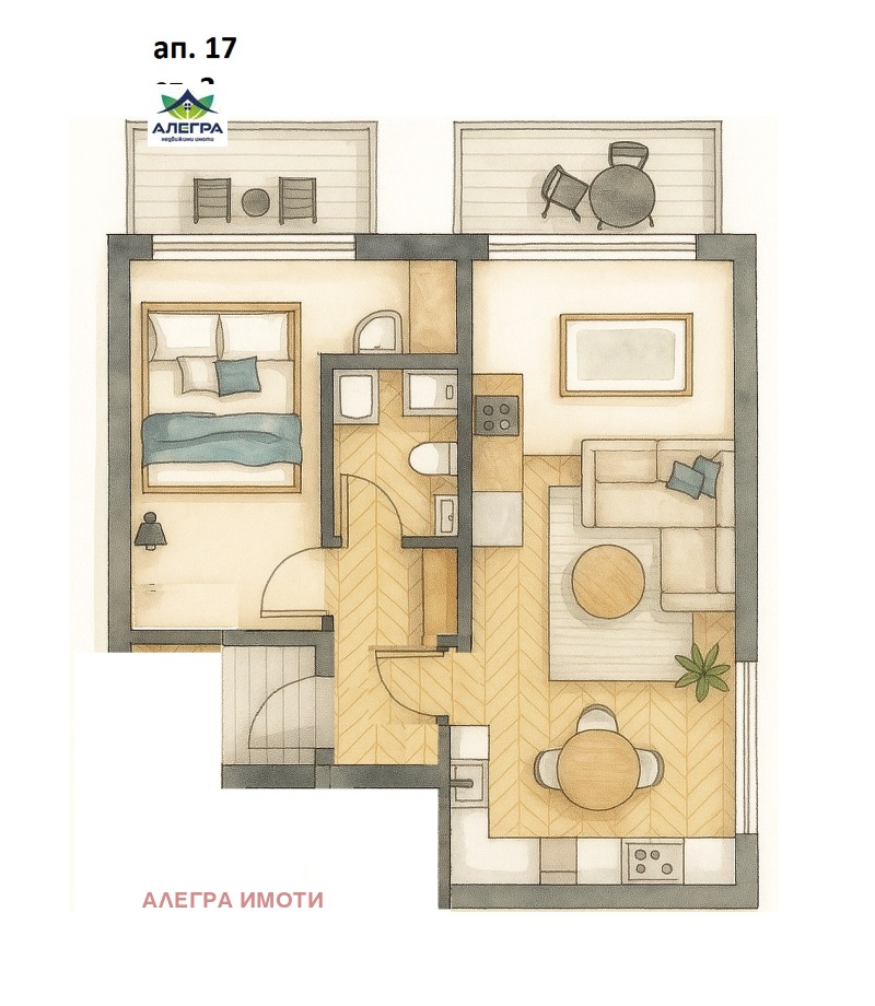 Продава  2-стаен, област Пазарджик, гр. Велинград • 73 500 € • ID 69049832 — holmes.bg - [1] 