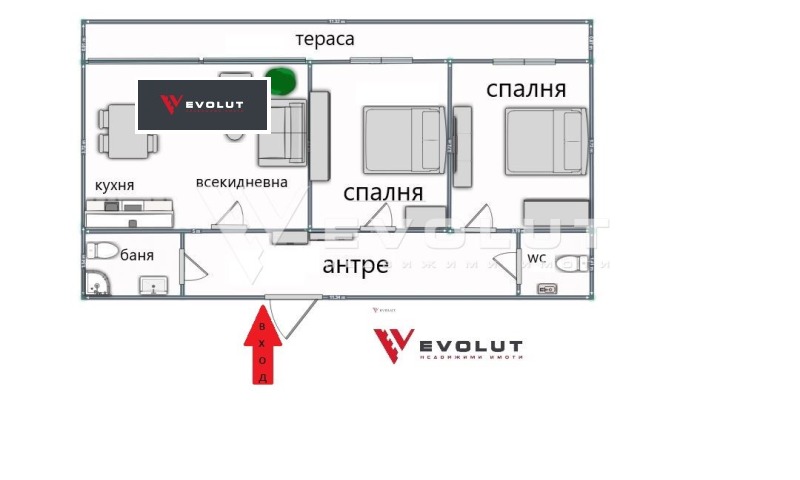 In vendita  2 camere da letto Sofia , Krastova vada , 115 mq | 72685545 - Immagine [14]